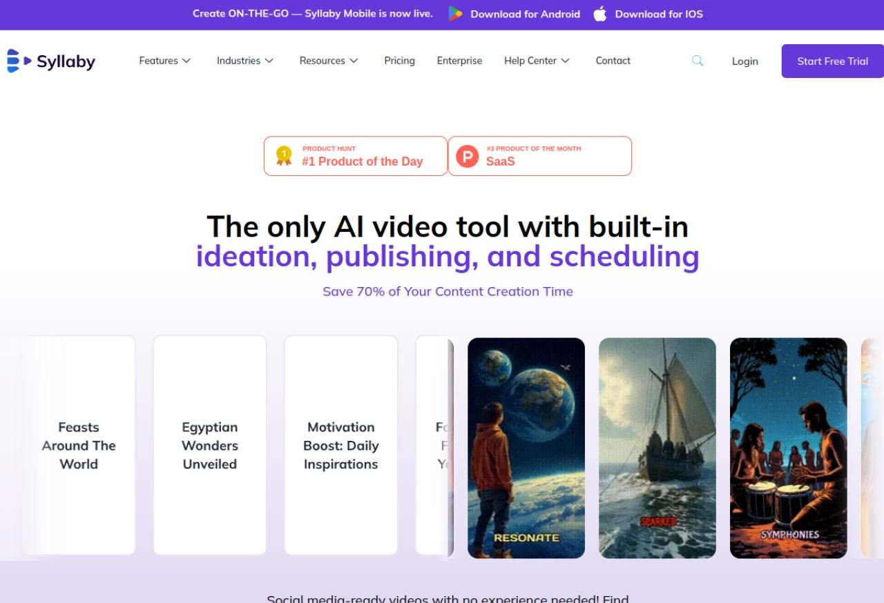 Syllaby — pipeline de vidéos faceless et planification
