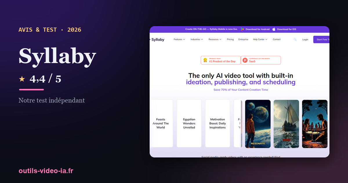 Syllaby — aperçu du site officiel
