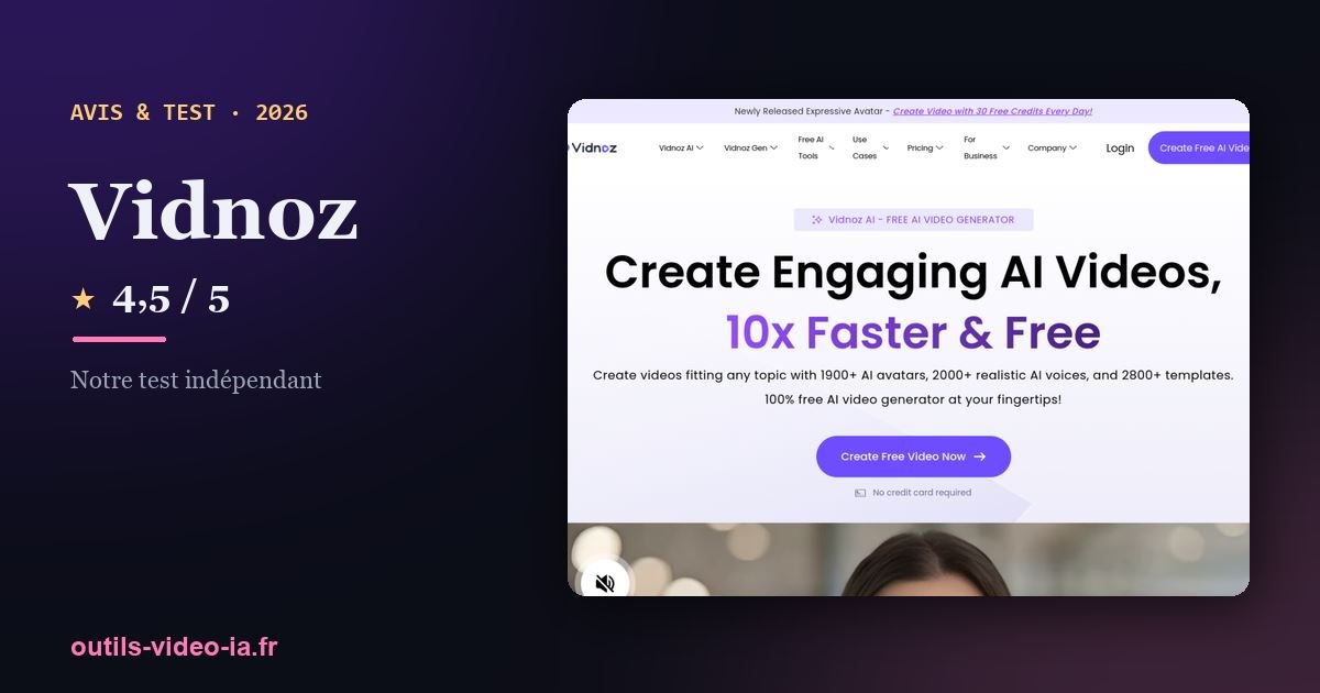 Vidnoz — aperçu du site officiel