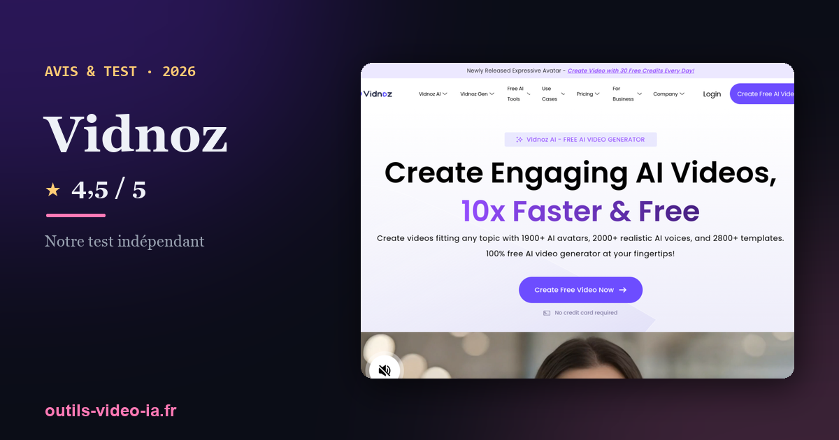 Vidnoz — aperçu du site officiel